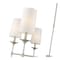 Z-Lite Emily 6 Light Chandelier, Brushed Nickel & Off White 3033-6BN - alternate 2